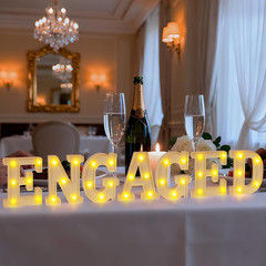 Engagement Party Decorations Wedding Decorations, 7Pcs Engagements Party Decor E