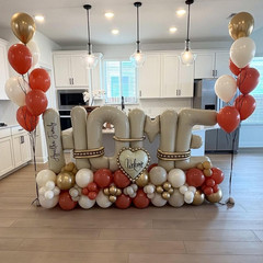 Beige HOME Balloons 40 Inch,Large HOME Letter Banner Cream White for Sweet House