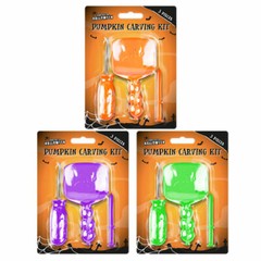 Halloween 3 Piece Pumpkin Carving Set