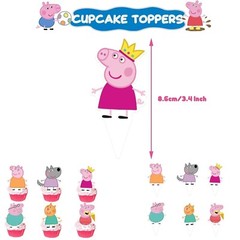 Peppa Pig Birthday Party Decorations Suppplies Set Banner Balloons Cake Toppers