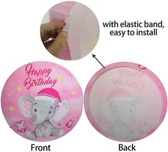Round Lion King Backdrop Cover Simba Happy Birthday Photo Background Banner
