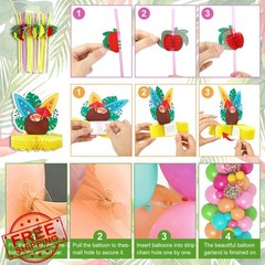 Amandir Luau Hawaiian Party Decorations Set
