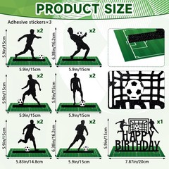 13 Pcs Soccer Party Table Decorations Soccer Table Centerpieces Soccer Player…