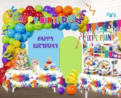Paint Party Decorations, All-in-One Art Birthday Party Decorations NEW