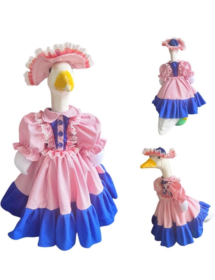 Easily Changeable Costume Set for 23 Inch Goose Figurine Keep Your Decor Fresh