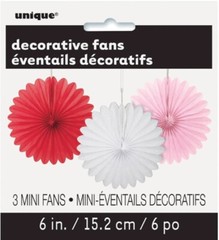 Party decoration bulk- Hanging Puff Balls and Fans 16 piece bundle – NEW