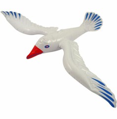 6 x Inflatable 76cm SeaGull Bird Hawaiian – Beach Fancy Dress Party Accessory