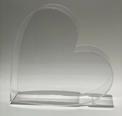 Acrylic Fillable Heart – UNFILLED – 25cm