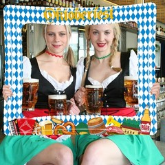 Oktoberfest Photo Booth Frame, Bavarian German Beer Party Inflatable Photo Bo…
