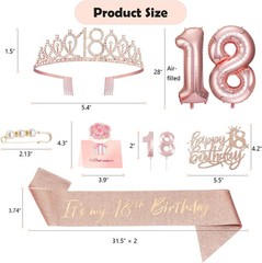 18th birthday decorations for girls, Including 18th Happy Birthday Gifts Queen S