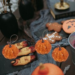 10 Pcs Pumpkin Ornament Artificial Pumpkins Halloween Decoration Props