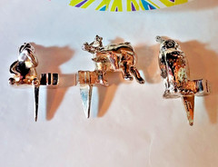 RARE FIND Celebrate with Pooh! 6 silver-plated Cupcake/Birthday candle Keepsakes
