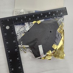 Graduation Garland Mortar Board Black Gold Silver 6 Ft