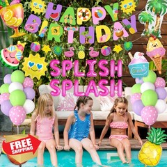 Ouddy Life Pink Pool Party Decor