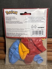 Pokemon 6 Latex Balloons Helium & 18” Foil Mylar Birthday Party Supplies Set