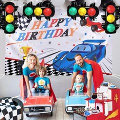 4Pcs Traffic Light Balloons 23.3 * 31.7 inches Racing Car Party Decoration Su…