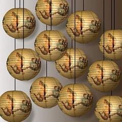 14″ Phoenix Chinese Wedding / New Year Paper Lantern