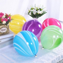 Rainbow Tie Dye Balloons 100PCS 12 Inch Agate Marble Latex Swirl Balloons For…