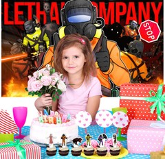 Lethal Company Birthday Decor Party Supplies Set Balloons Cake Toppers Banner