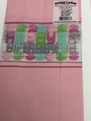 1st Birthday Decorations Girl Pink White Banner Cupcake Wrappers Bags Dangling..