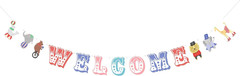 Circus Theme Party Decorations Carnival Welcome Banner Kids Birthday Decorations