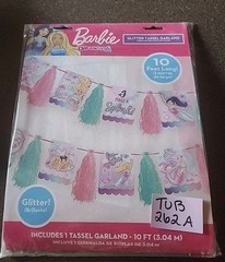 Barbie Mermaid Dreamtopia Glitter Tassel Garland Party Decoration