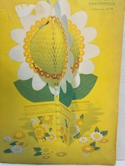 Vintage Hallmark Plan A Party Daisy Days Honeycomb Floral Table Centerpiece