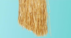 4 Pack Luau Grass Table Skirt Natural 9 Feet x 29.5 Inch Hawaiian Table Skirt
