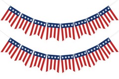 American String Flag Banner 4th of July Decorations Patriotic Red White Blue …