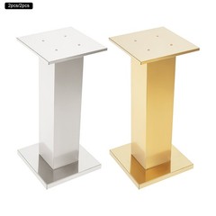 2-Piece 60cm Stainless Steel Column Wedding Flower Stand for Party Decor
