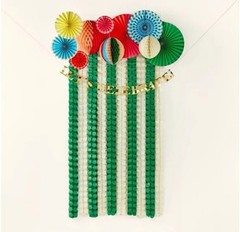 Kate Spade New York Decor Kit Streamer Honey Comb and Customizable Letter Kit