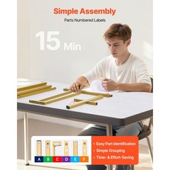 Square Gold Metal Arch Backdrop Stand, 6.6 x 6.6 ft, Stable, Easy Assembly for
