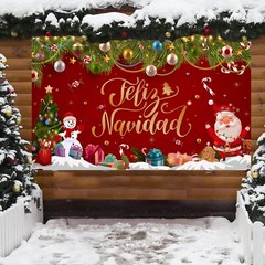 Feliz Navidad Christmas Decorations Feliz Navidad Banner for Holiday Christma