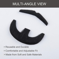 Fake Black Goatee Beard and Mustache Set Self Adhesive Stick-On Facial Hair f…