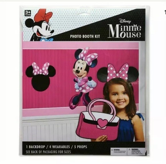 New American Greetings Photo Booth Kit-Minnie Mouse