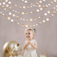Champagne Gold Party Decorations Circle 14 meters/46 feet,