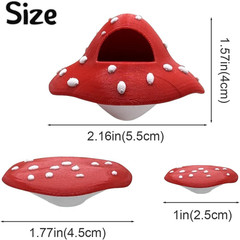 Jumping Spider Enclosure Accessories – 3 Pcs Jumping Spider Mushroom Styling Pla