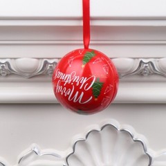 Christmas Tinplate Candy Box Pendant for Tree Decoration Candy for Case Gif