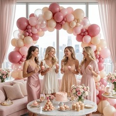 Dusty Pink Balloons, 50 Pcs Light Pink Balloon, Blush Balloons, 12 Inch Apric…