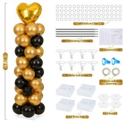Balloon Columns Stand Set of 4, 7FT Adjustable Pillar Kit