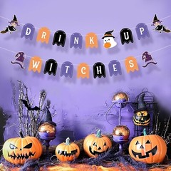 Halloween Drink Up Witches Banner