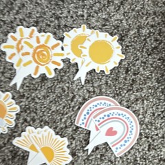 Sunshine Yellow Orange White Backdrop & Balloon Party Decoration Set for Kids