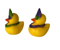 Rubber Duckie Bundle Yellow Wax Candles + 2 Mardi Gras Mini Duckies