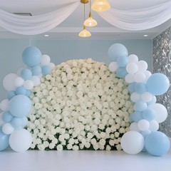 Pastel Blue Balloons,100pcs Light Blue Latex Party Balloons for Balloon Arch …