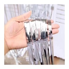 1 * 2-meter silver rain silk curtain graduation season party decoration supplies