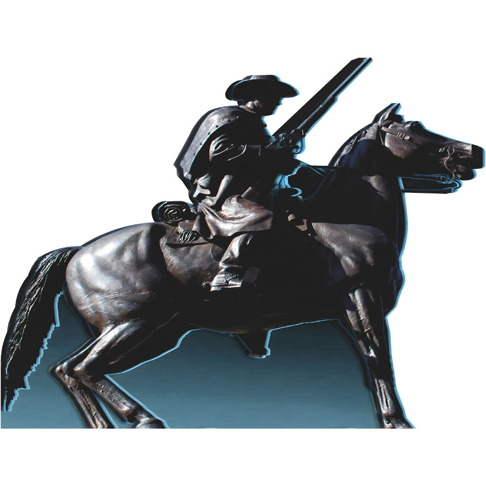 SP13430 Texas Ranger State Capitol Building Statue Cowboy Horse Cardboard Cutout