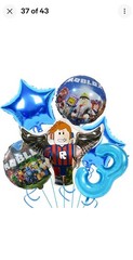 Robot Birthday Party Decorations Supplie Rbx Game Celebration Party Balloons 5PC