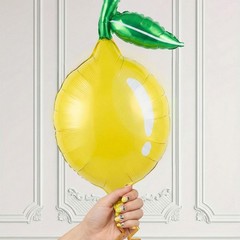 Lemon foil Balloons Summer lemonade with leaves Balloons for Fruit theme she …