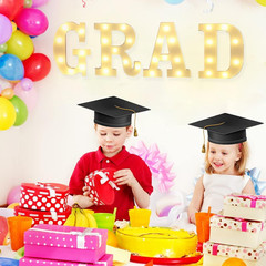 Graduation Decorations 2026 – 4PC Large Light up Letters GRAD Sign, LED Marquee