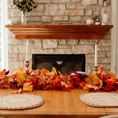 4 Pack Fall Leaf Garland, Total 23.6Ft Artificial Fall Vines Autumn Garland Fall